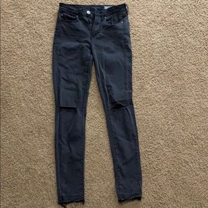 High Waisted Black Jeggings